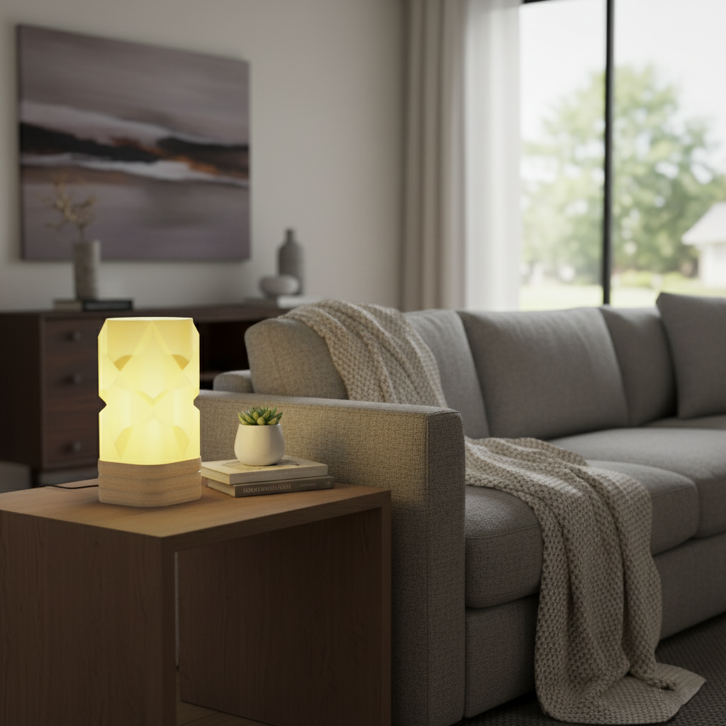 D-02 Abajur: Gece Lambası ve Ev Dekoru.