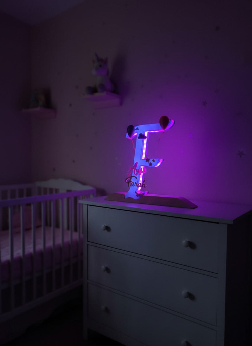 Kişiye Özel LED Işıklı Harf ve İsim Dekoru – Oda Dekor & Hediye